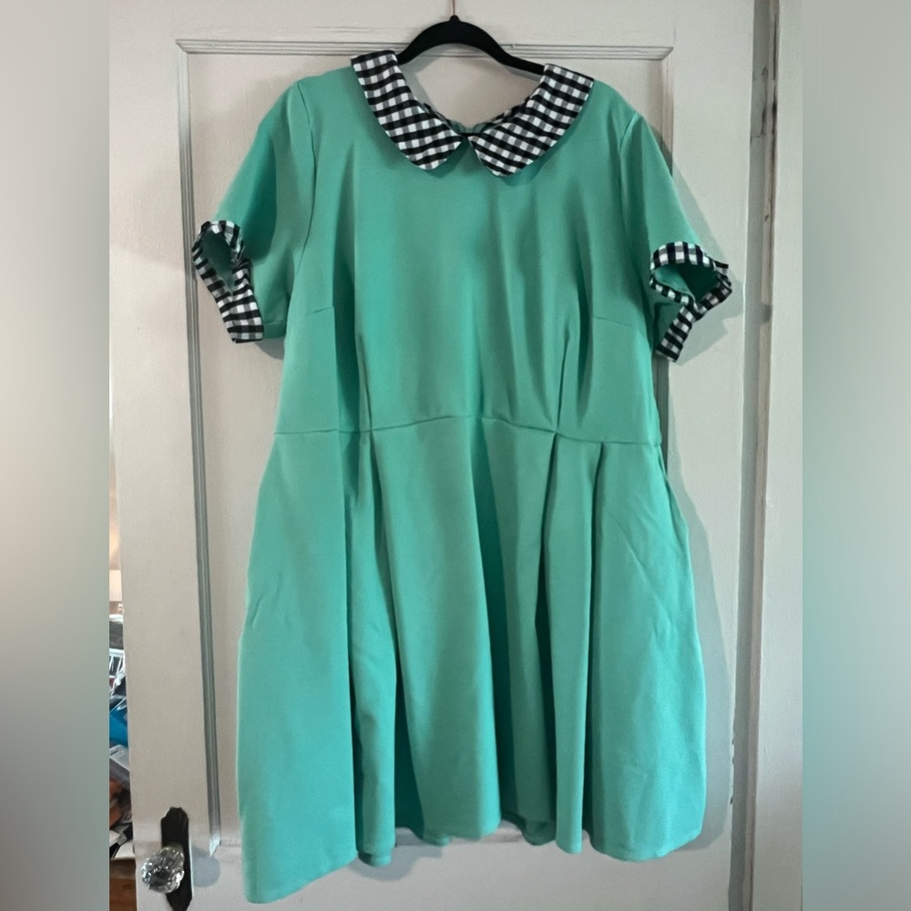 Smak Parlour Turquoise Dress, 4X